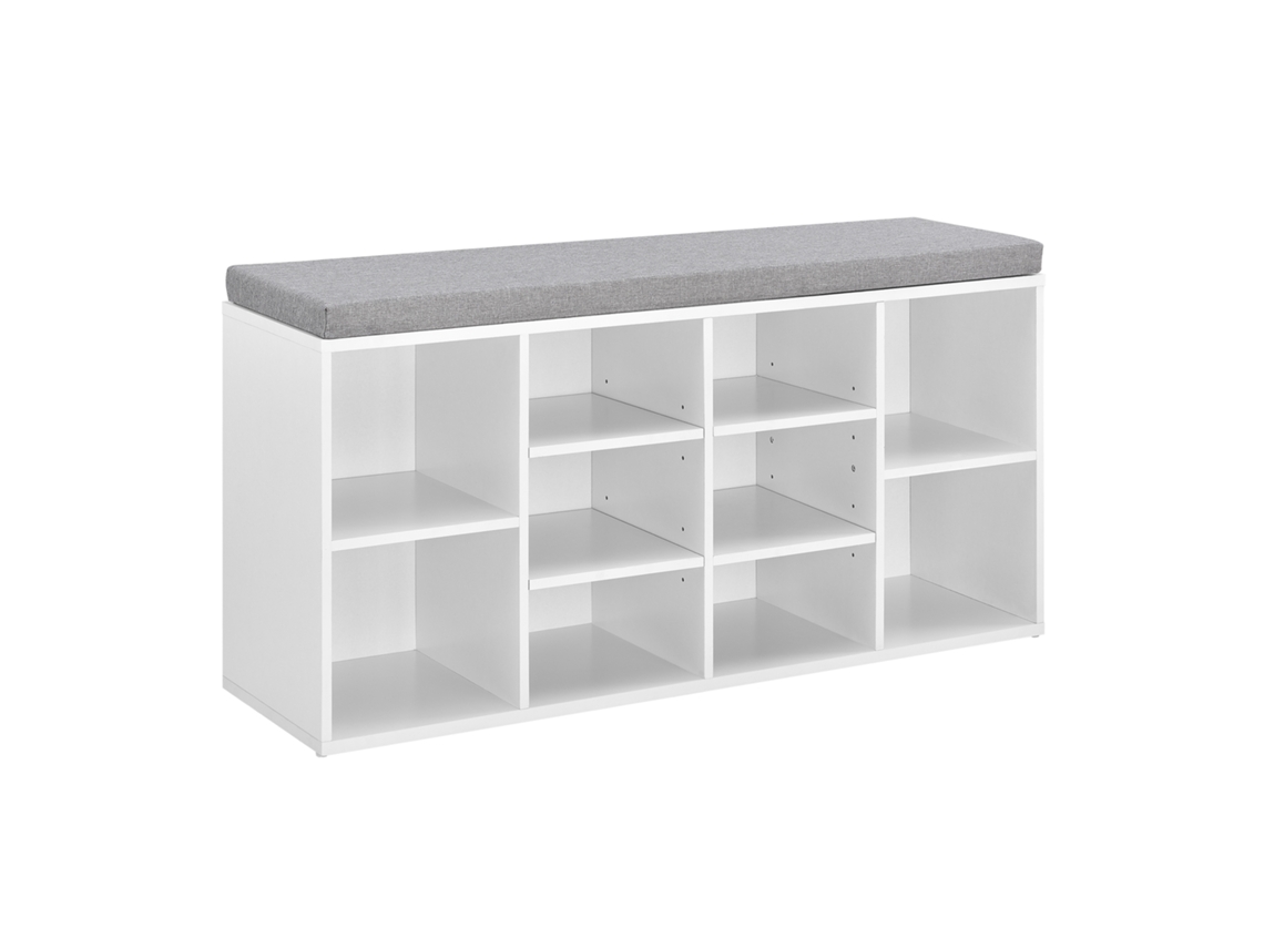 Zapatero [EN.CASA] Blanco/Gris (Aglomerado - 103 x 30 x 48 cm)