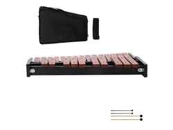 Xilófono Glockenspiel de 25 notas con base de madera Succebuy para aprendizaje musical