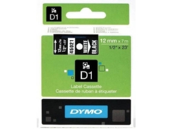 Cinta DYMO D1 12Mm Blanco/Negro