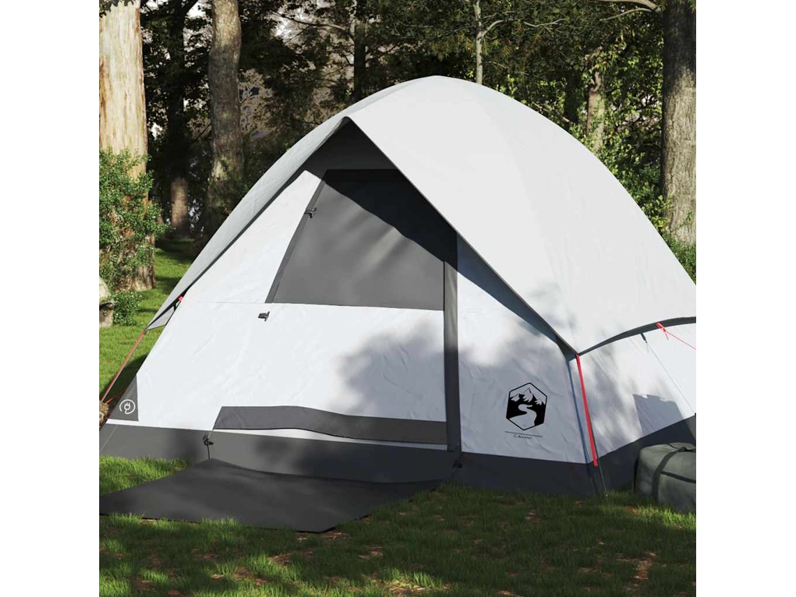 Tienda De Campaña Iglú 4 Personas Tela Opaca Impermeable Blanco