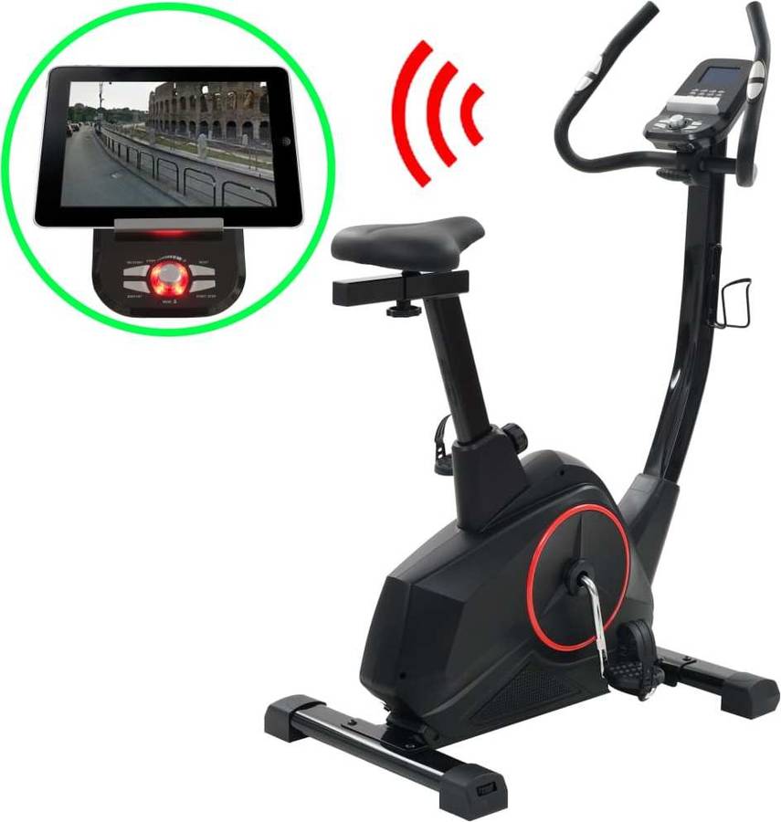 Bicicleta Con Programable vidaxl 91445 negro app de smartphone