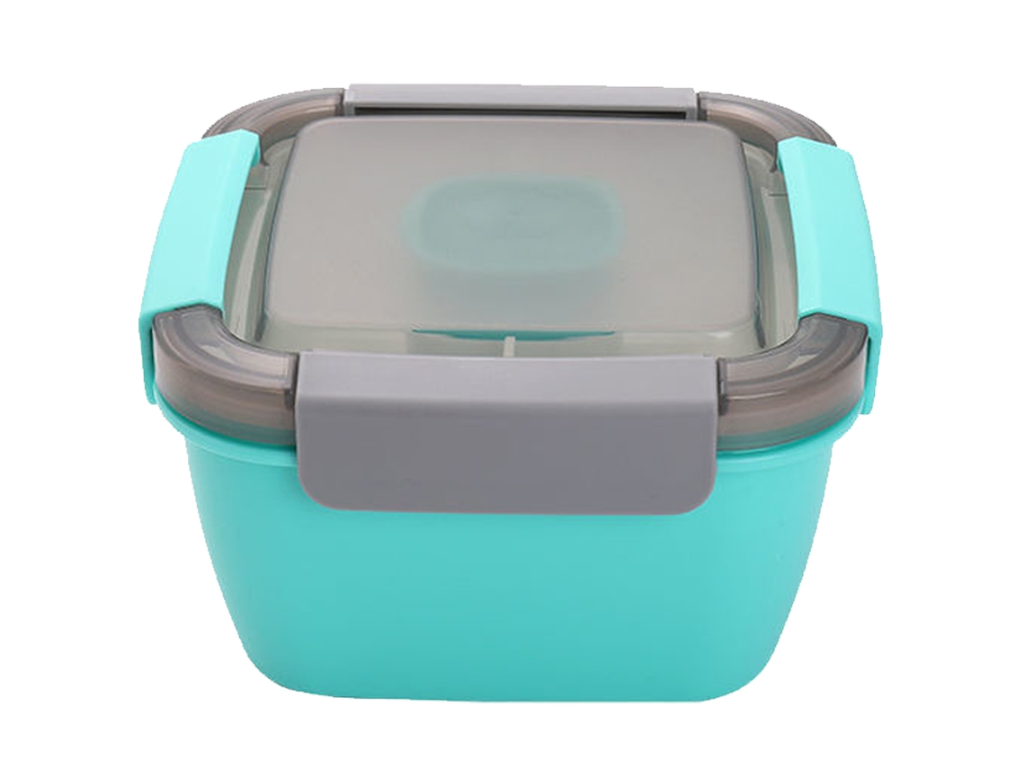 MEOIRUERY Compartimentos para Ensalada Apilables 50 oz 3 Compartimentos para Bento Box Snacks