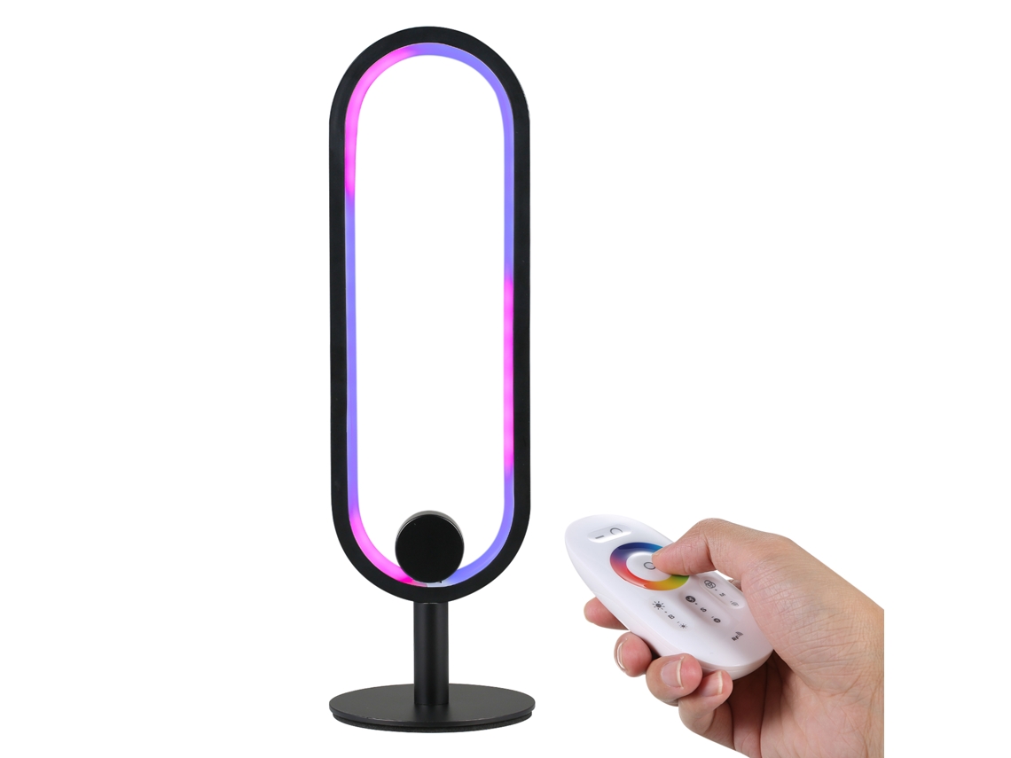 2026-lámpara De Mesa Rgb 100-240v Con Controlador Efectos De Luz Ajustable Brillo Y Velocidad Para Sala Dormitorio Fiesta Hogar