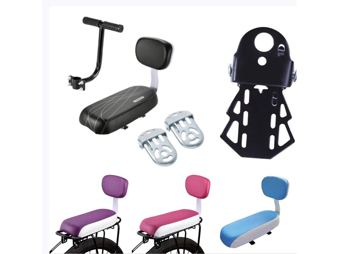 Asiento trasero para bicicleta infantil con respaldo, asa y reposapiés, accesorio para bicicleta, suave, seddlevayotoy