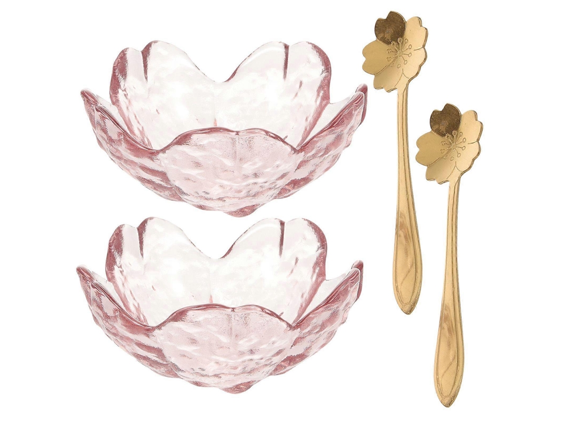 2 Conjuntos De Cuencos De Vidrio Para Flores Con Cucharas De Metal, Cuencos Faciales, Cuenco Para Máscara, Cuenco Para Aceite Esencial Webake