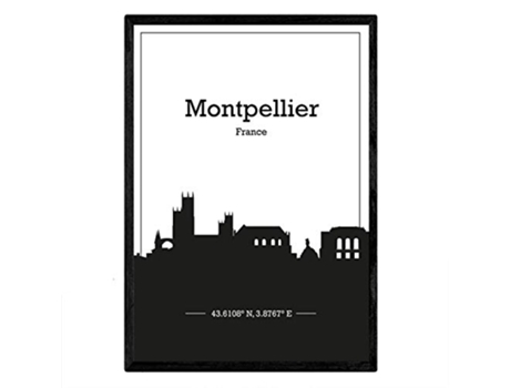 Poster NACNIC Mapa de Montpellier Francia (A3)