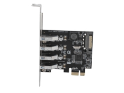 Tarjeta Adaptadora Extensor Conversor Pci-e A 4 Puertos Usb 3.0 5gbps Para Ordenadores De Sobremesa