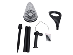 Lámpara Solar Led Para Césped, Resistente Al Agua Ip55, Con Luz Blanca Cálida Para Jardines Paisajísticos.
