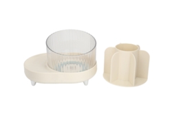Organizador Giratorio Para Brochas De Maquillaje Con Múltiples Compartimentos, Ideal Para Guardar Lápices De Labios.