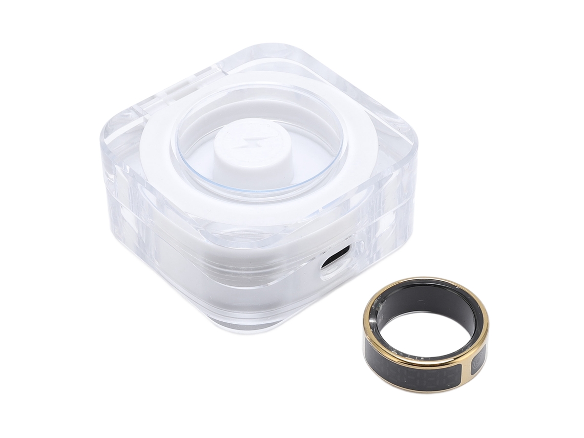 Anillo Inteligente De Acero Inoxidable Con Certificación Ip68 De Resistencia Al Agua Y Monitor De Actividad Física Con Modos Deportivos.