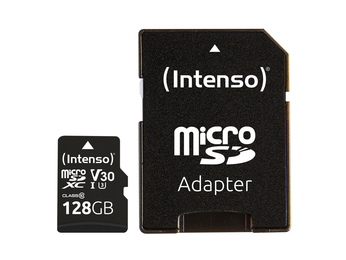 Intenso Microsdxc 128Gb Clase 10 Uhs-I Tarjeta de memoria Sd Microsdhc de capacidad extendida profesional Clase 10