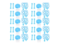 Ymsl 10pcs Soporte Para Figuras De Acción Plástico Transparente Azul Para Muestra De Muñecos Mini Modelos Fácil De Montar Hxl