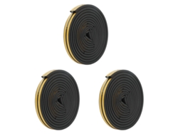 3 Piezas De Cinta Aislante Autoadhesiva Gruesa Para Sellar Puertas Y Ventanas Con Absorción De Sonido Y Golpes.
