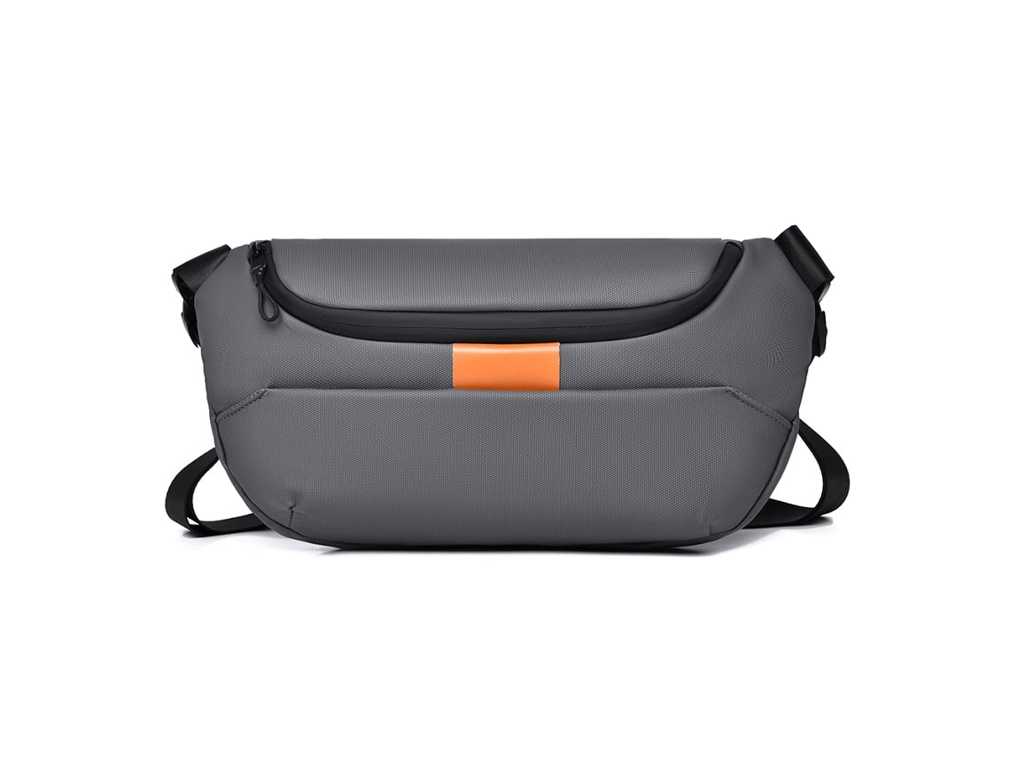 Bolso bandolera para hombre (gris), bolso de pecho de estilo urbano, bolso de hombro