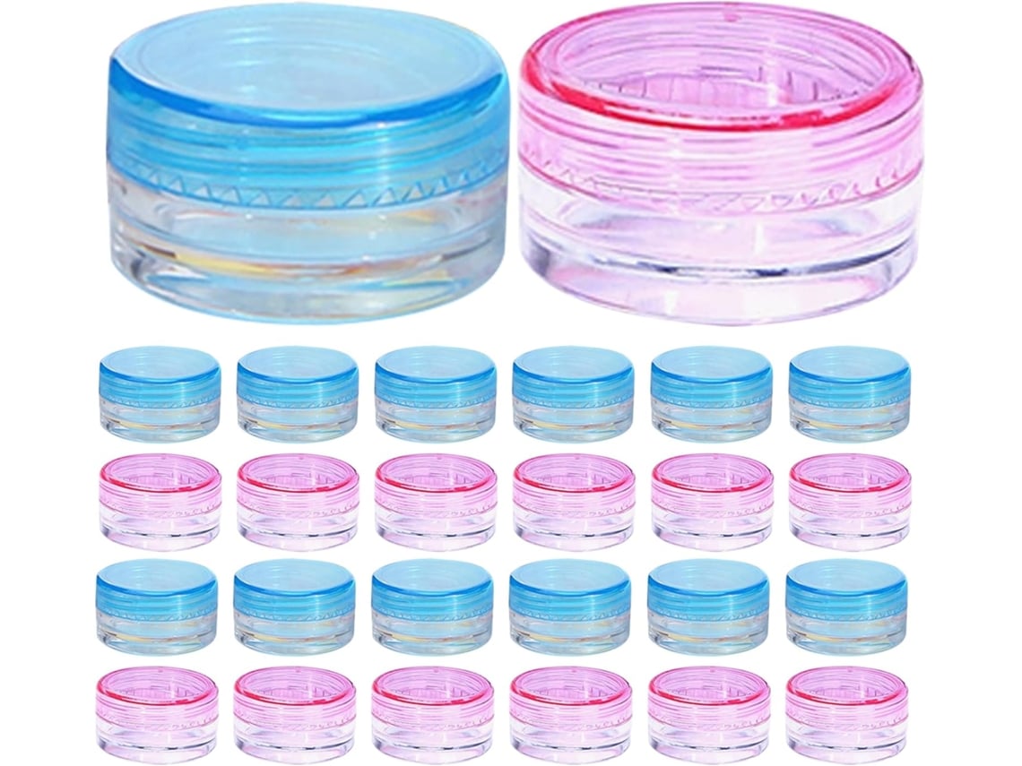 Paquete De 100 Envases De Plástico Vacíos De 5 G Para Crema Facial De Ciieeo, Tamaño Ideal Para Viajes.