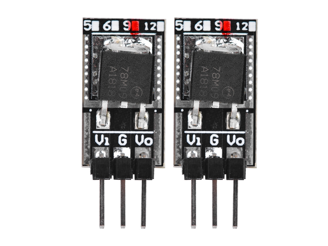 2pcs Módulo Regulador De Voltaje Mini Lo7805ma 78mxx Precisión Alta Bajo Consumo Dc9v