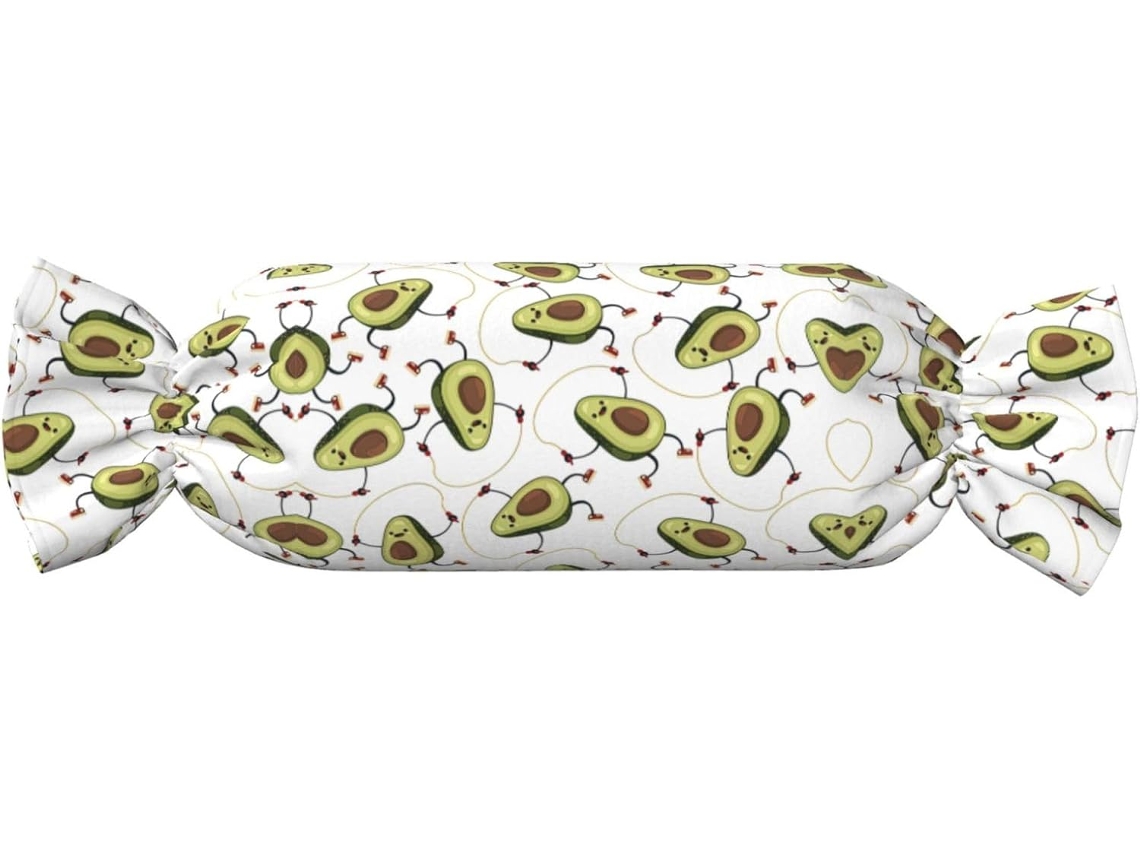 Almohada Cilíndrica Forma Caramelo Felpa Poliéster Espuma Viscoelástica Resistentes Ajustable Fácil Soporte