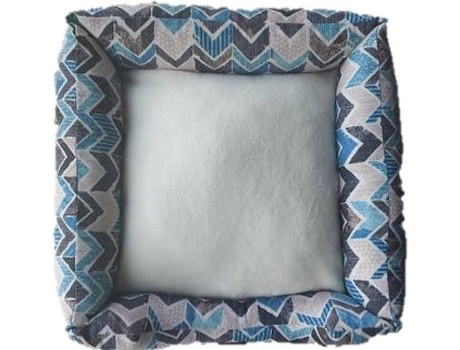 Cama para Perros y Gatos MIANDOSTORE Nido Sky L (Azul - 90x70 cm - Algodón)