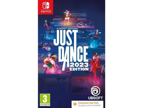 Juego de intercambio de códigos en la caja de la edición Just Dance 2023
