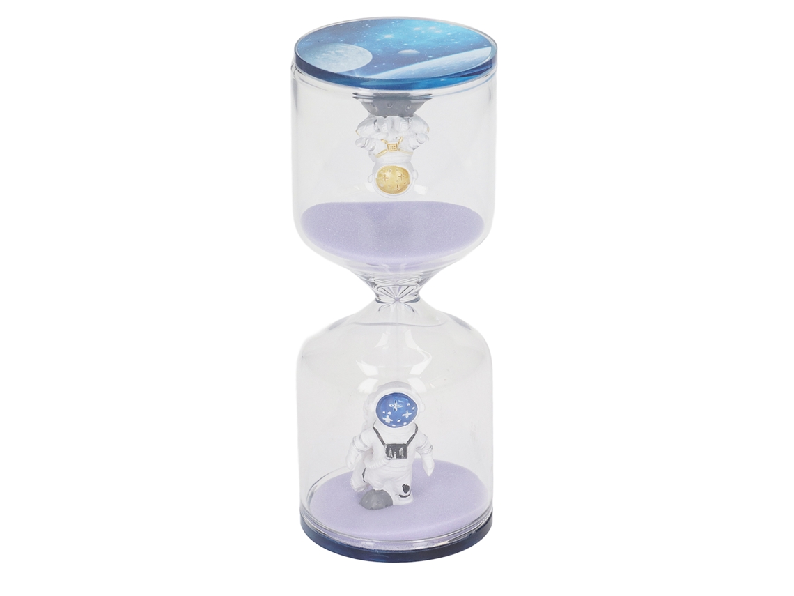 Dan26-reloj De Arena Decorativo Hombre Espacial Temporizador Educativo 30 Minutos Arena Morada Para Oficina Hogar Cocina Mesa