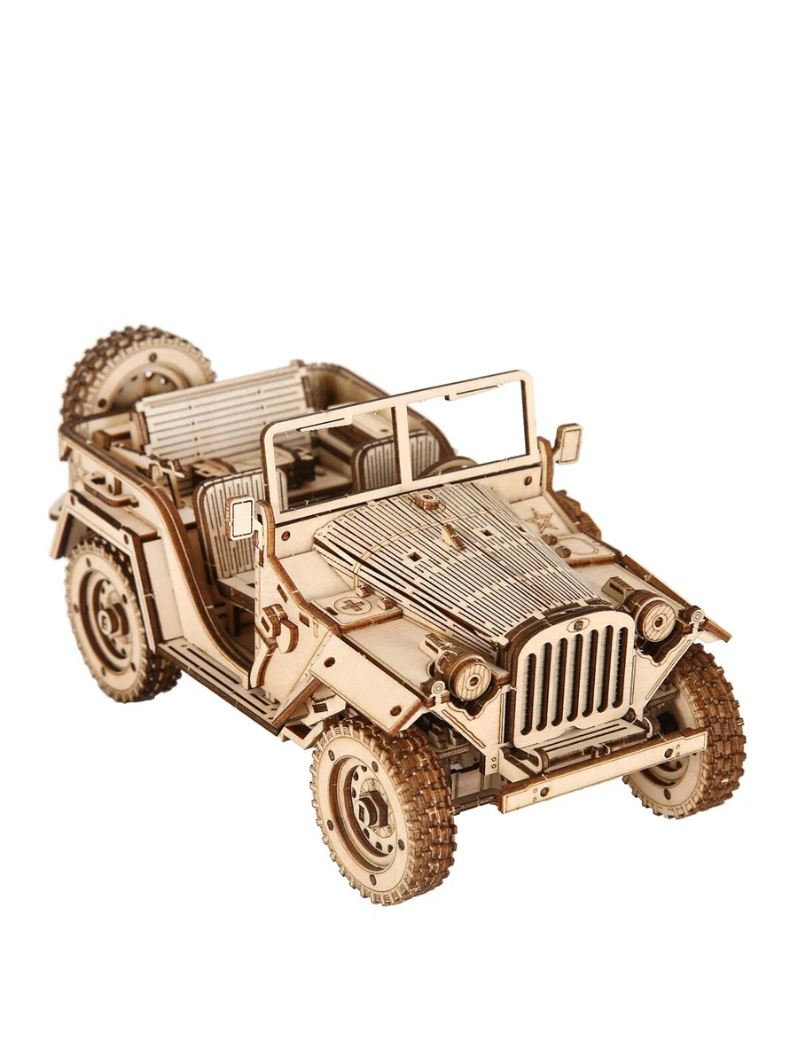 Modelo De Ensamblaje De Automóvil De Juguete De Madera Diy, Rompecabezas 3d, Adecuado Como Regalo De Cumpleaños, Halloween Y Navidad.