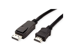 Cable VALUE (DisplayPort y HDMI - 1.5m - Negro)