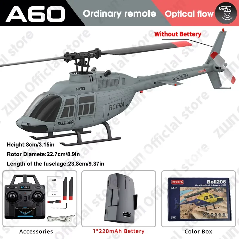 Helicóptero De Control Remoto (ordinario) 2.4g Con Giroscopio De 6 Ejes Y 4 Canales Con Función De Mantenimiento De Altitud.