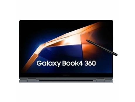 Laptop SAMSUNG Galaxy Book 4 360 NP750QGK-KG1E (Gris - 512 GB SSD - 8 GB RAM - 15,6" - Qwerty Español - Intel)