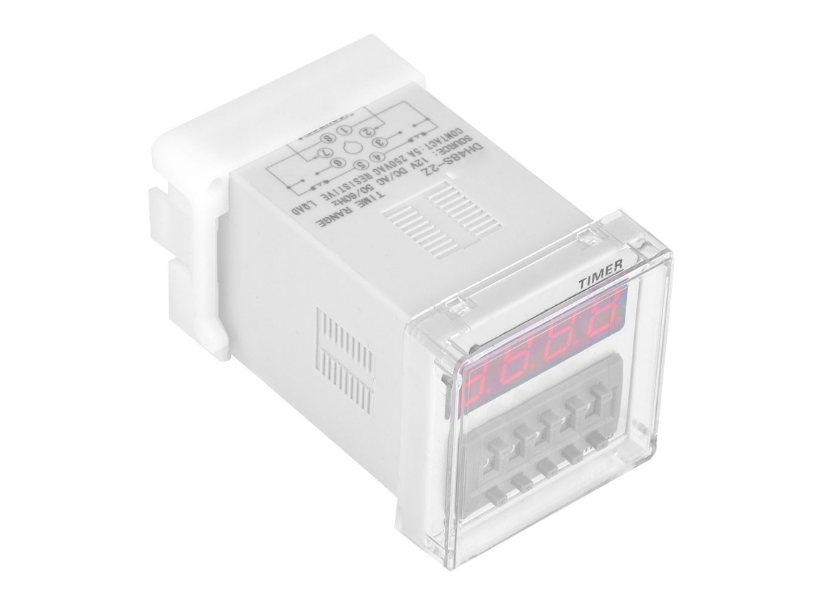 2026dz-Relé Temporizador programable Dh48s-2z LED 0.01s-99h99m 8 pines 110v CA