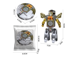 Robot Fidget Spinner transformable, juguete infantil plateado DIGITALLAB