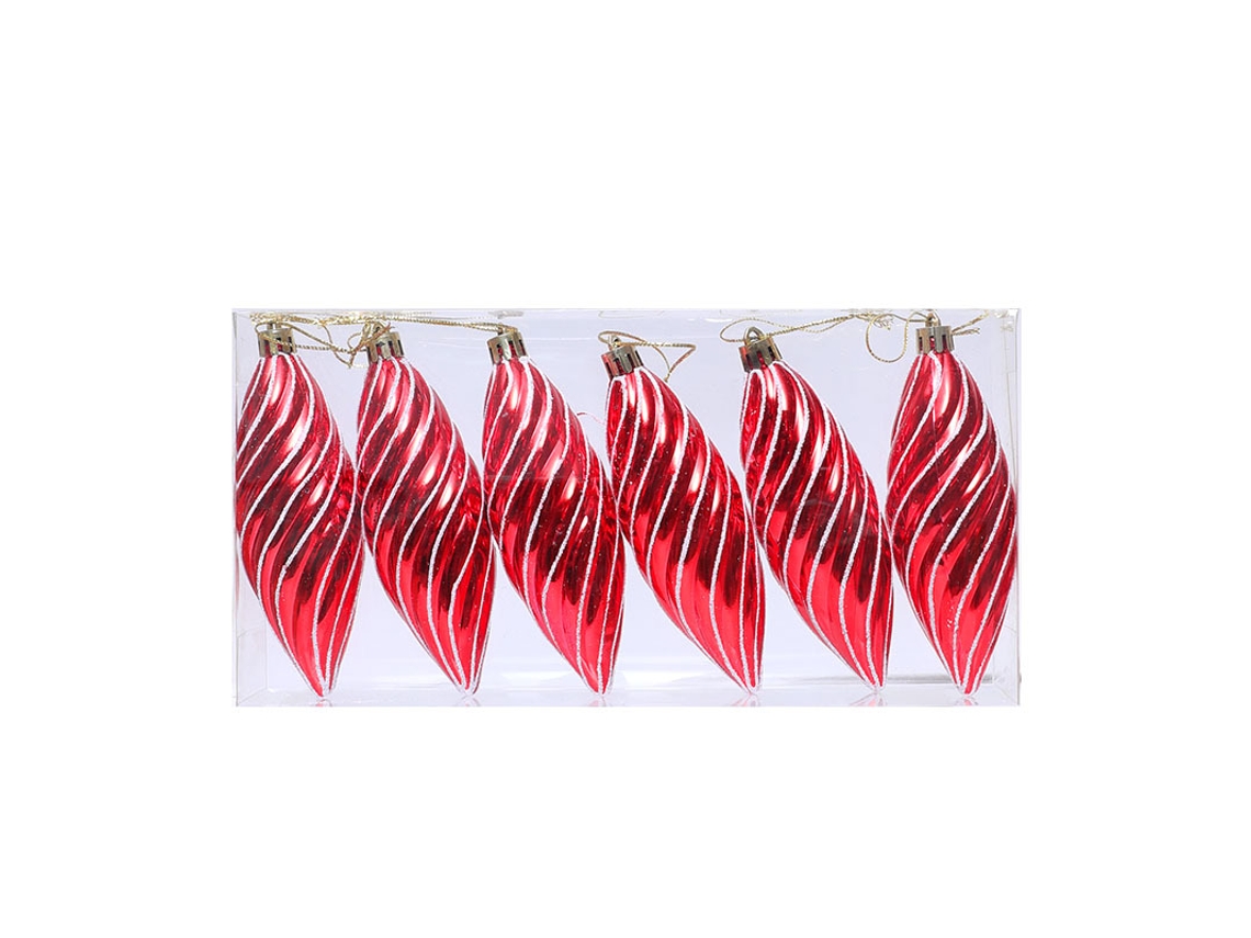 Adornos navideños, colgantes pequeños, regalos de Navidad, Yunzii Modelo 17 (paquete de 6)