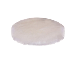 Nail Table Fuzzy Alfombra, Antideslizante Fuzzy Redonda Alfombra Peluche Alfombra