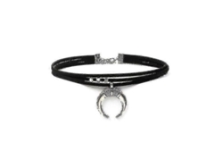 2026-colgante De Media Luna Geométrico Collar Artesanal De Cuerno Lunar Para Fiesta Halloween Casual Cena Cita