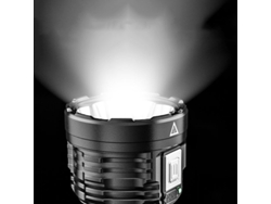 Tanje 8*p900+cob Linterna de camping tipo C superbrillante con carcasa de ABS, recargable y batería 18650, luz lateral COB, alcance de 500 m