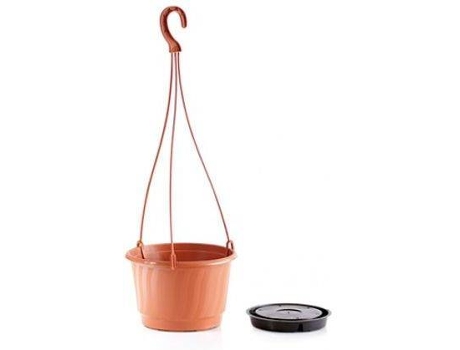Maceta PROSPERPLAST para Pendurar Pro (Naranja - 21 x 21 x 13.5 cm)