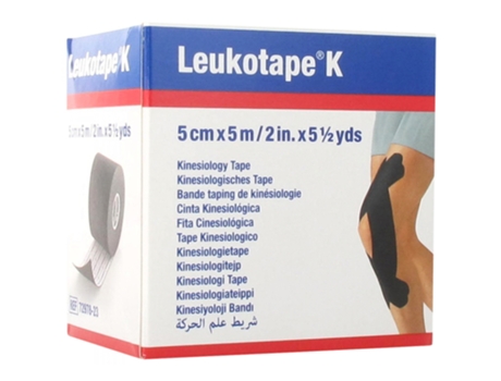 ESSITY Leukotape K Banda Taping de Kinesiológía 5 Cm X 5 M Color : Negro