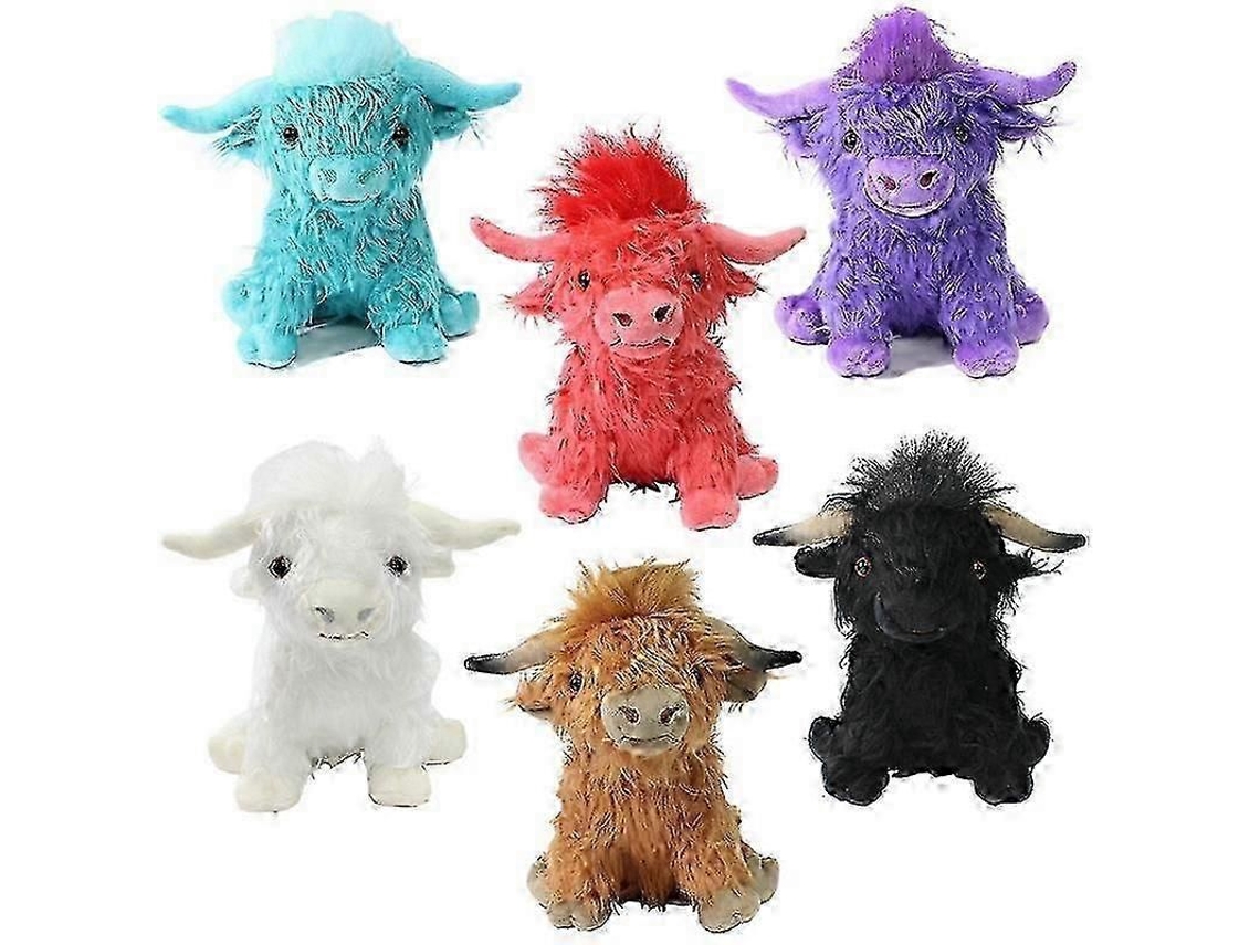 Peluche De Vaca De Las Tierras Altas Escocesas, Peluche De Yak De Simulación Bovina