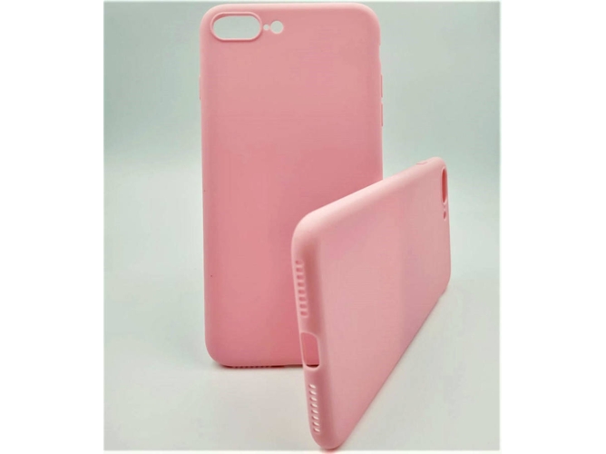 Funda iPhone 7 Plus, 8 Plus Silicona Rosa