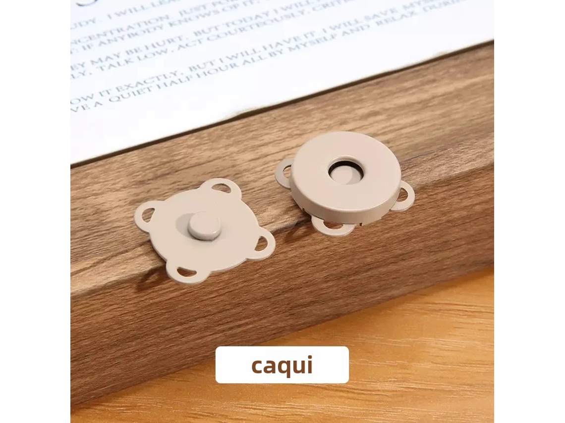 (caqui)10 Juegos De Hebillas Magnéticas De Metal De Ciruela De Costura Para Carteras, Bolsos, Accesorios De Bricolaje De Ropa