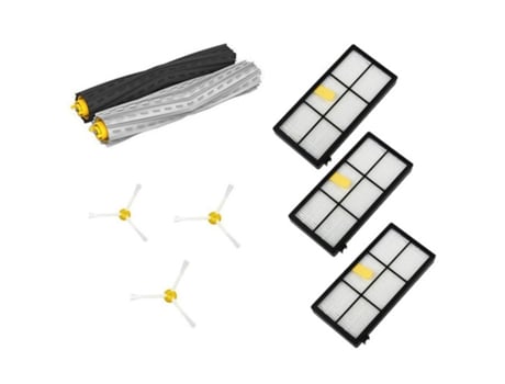 1 Juego de Extractor de residuos, filtros y Kit de reposición de cepillo lateral para Irobot Roomba 800 900 Series 870 880 980