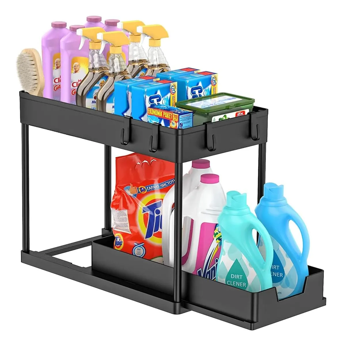 Organizador debajo del fregadero, organizador de cocina mejorado vayotoy