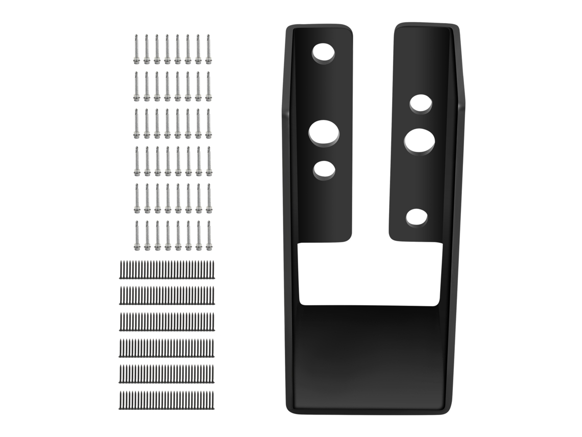 Paquete de 24 soportes para vigas ocultas SUCCEBUY de 2 x 4 pulgadas, soporte de madera de montaje frontal, brida oculta