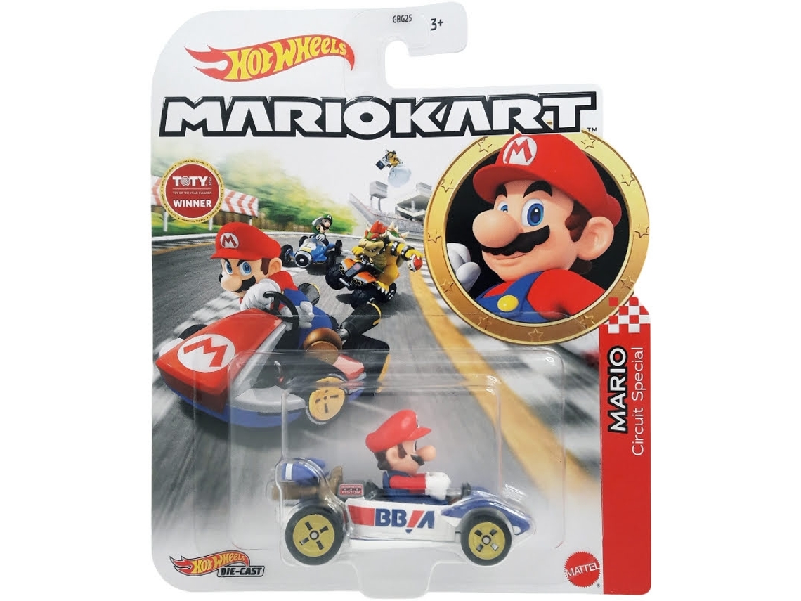 Coche HOT WHEELS Mario Circuit Special (Edad Mínima Recomendada: 3 años - 1:64)