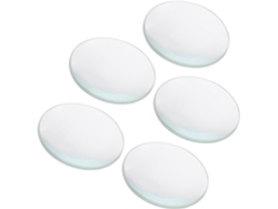 5 Lentes Ópticas Biconvexas De Diferentes Diámetros Para Demostraciones Científicas Y Aulas.