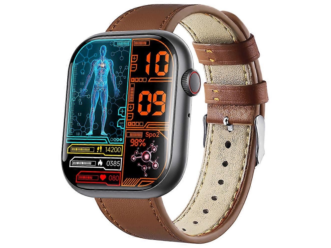 Reloj inteligente F58 con monitorización de frecuencia cardíaca, sueño y ejercicio, Bluetooth, llamadas, glucosa en sangre y ácido úrico. Ly Ebike