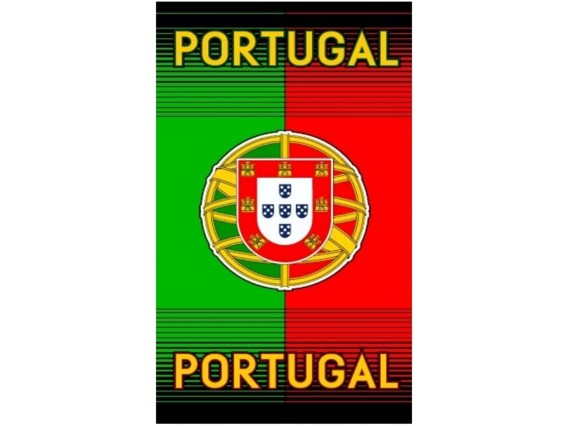 Toalla De Playa Microfibra Bandera De Portugal A Rayas