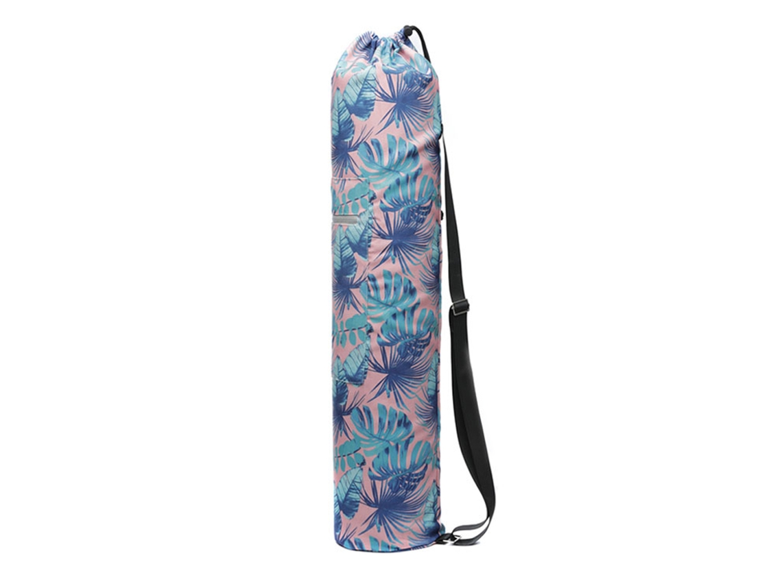 Bolsa De Lona Estampada Para Esterilla De Yoga Con Correa Reflectante Ajustable De 75x16 Cm Para Gimnasia Y Fitness.