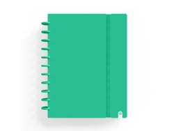 Cuaderno INGENIOX A4 Rayado 80Hj 100G Foam C/Goma Elástica Verde 66024016