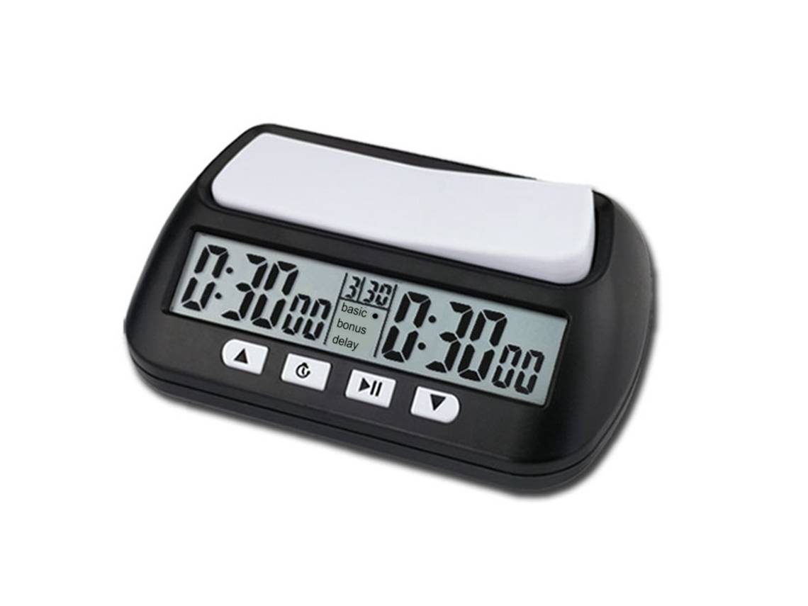 Reloj de ajedrez digital negro YS 902 con alarma audible
