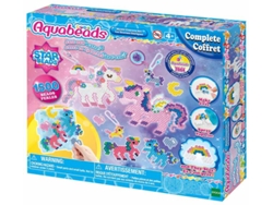 Kit de Artesanía AQUABEADS Set de Unicornios (Edad Minima: 4)